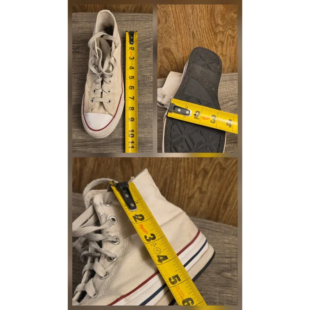 Converse Allstar High Top Platform Sneakers Youth Size 5.5 White